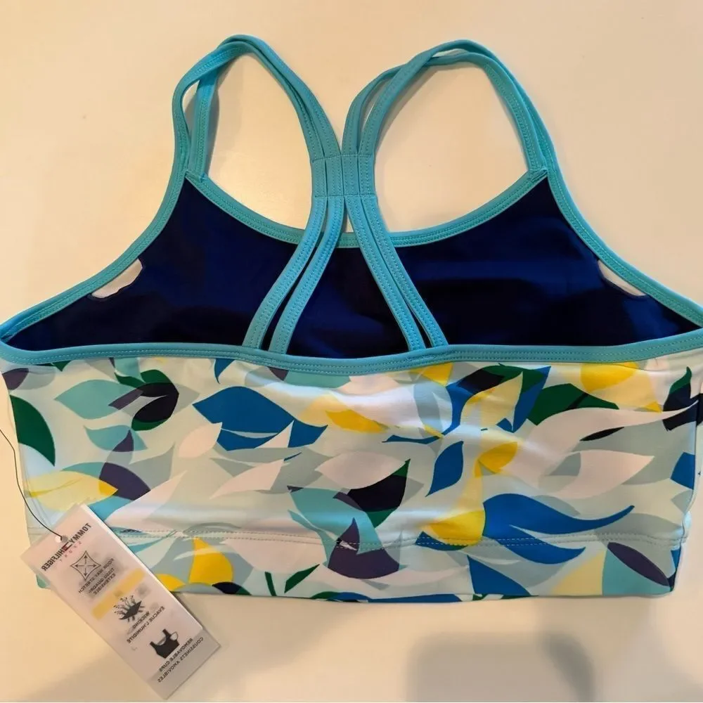 Tommy Hilfiger Women’s Colorful Floral Women's Sports Bra NWT Medium